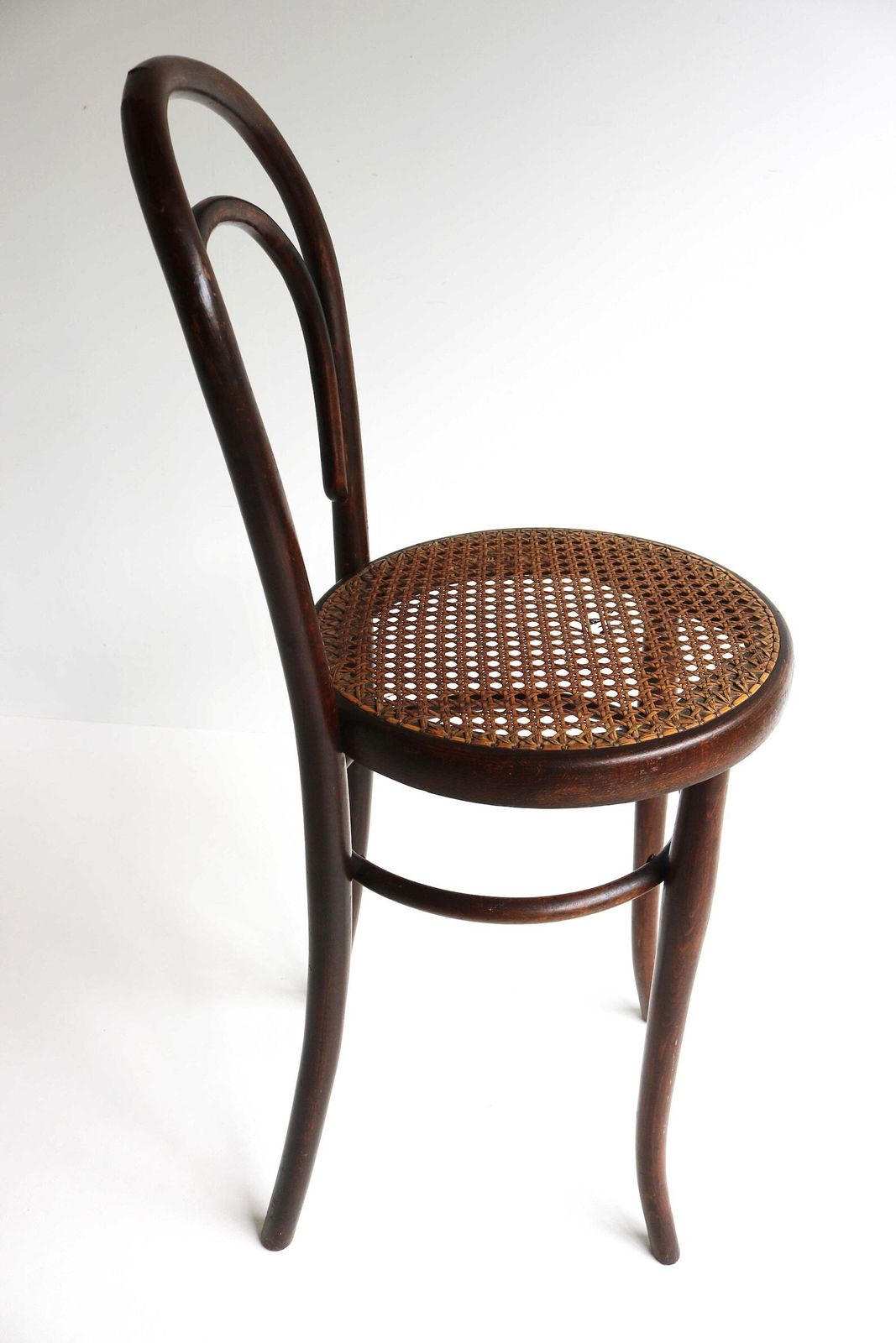 Michael Thonet High Chair “Ladensessel” Or Shop Chair No. 4001 Antique Austrian Bentwood High Back Kitchen Side Chair 1885 1900s photo for sale