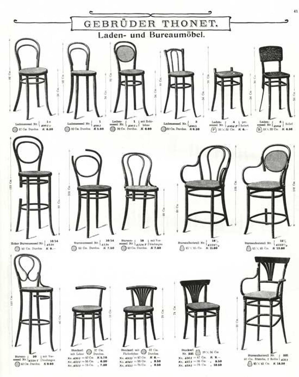 photo for sale Michael Thonet High Chair “Ladensessel” Or Shop Chair No. 4001 Antique Austrian Bentwood High Back Kitchen Side Chair 1885 1900s