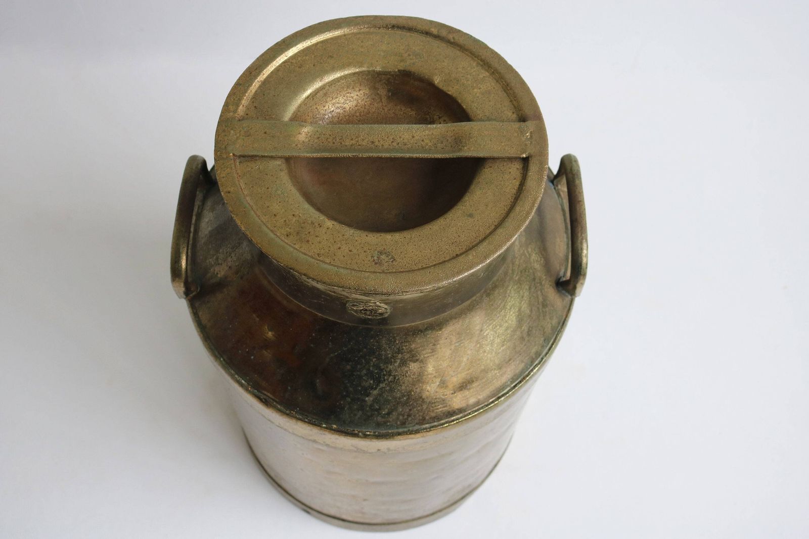 Big Antique Copper Plated Milk Jar Umbrella Stand Holder 1880  1900s Country Style Authentic Can Farm Late 19th Century Milk Container photo Home Decor