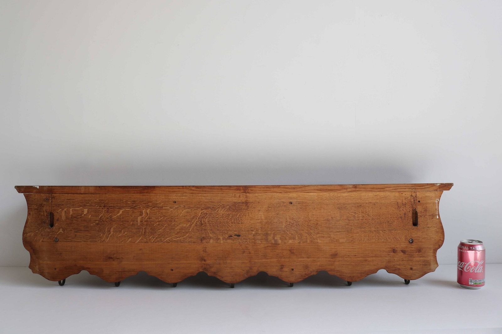 photo for sale Carved Cherub Oak Coat Hat Scarf Wall Rack Hanger Angel Brass Hooks French Louis XV Mid Century Kitchen Rack Book Shelf Country Farmhouse