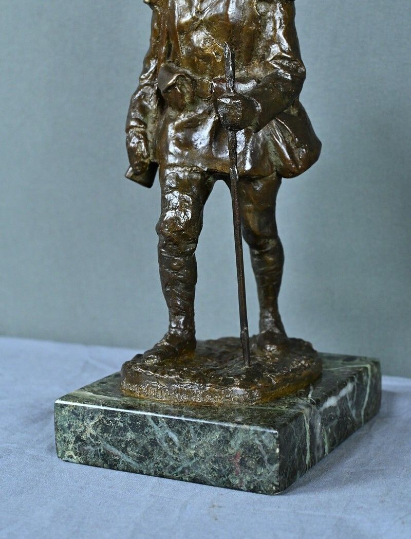 Bronze “Souvenir Of Souchez” By R. Paris – Early 20th Century photo vintage