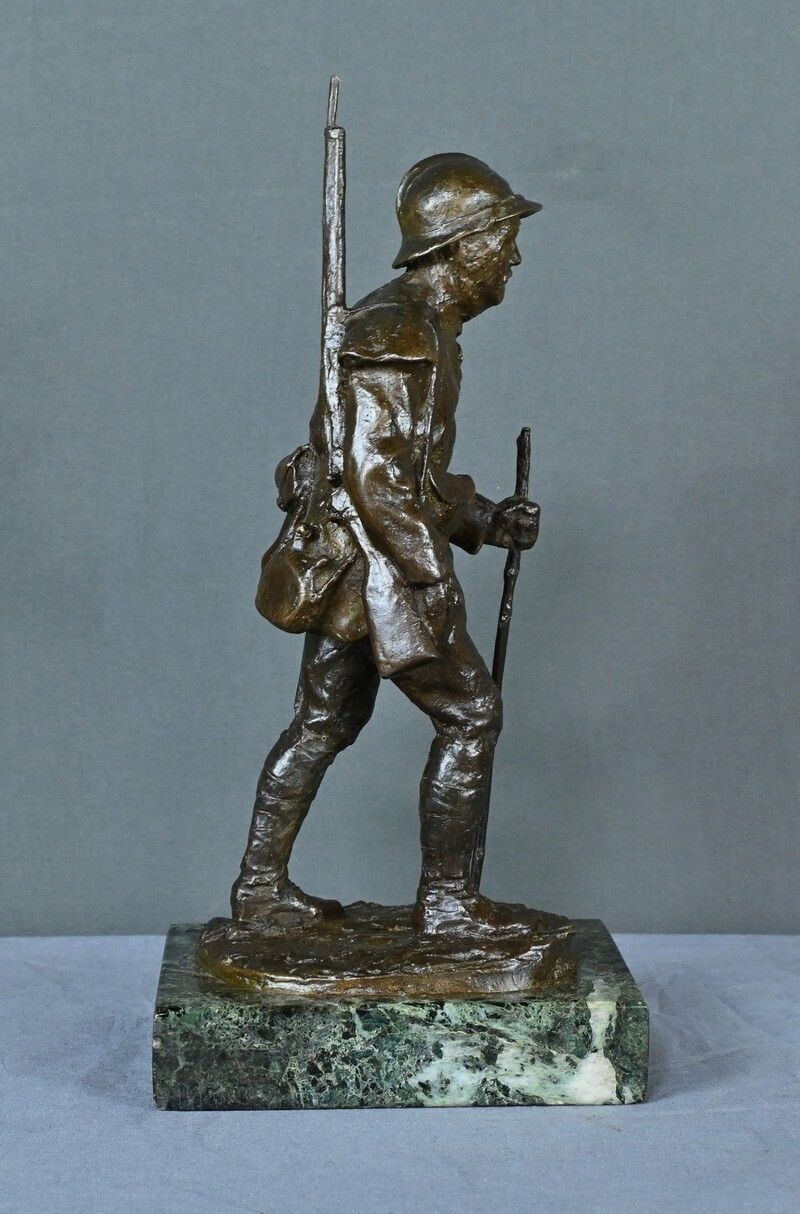 photo furniture Bronze “Souvenir Of Souchez” By R. Paris – Early 20th Century