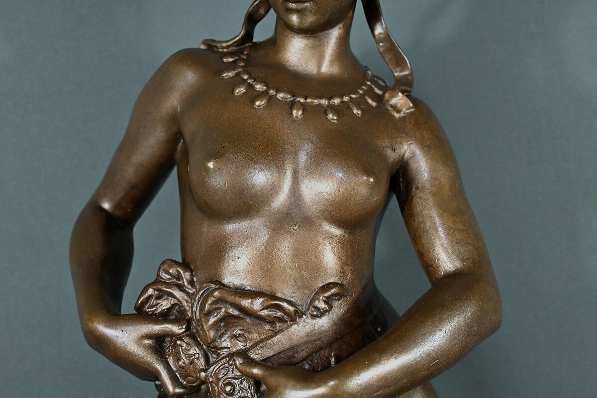 Important Bronze “Nycia” By Ch. Le Bourg – 2nd Part Of The 19th Century photo vinterior