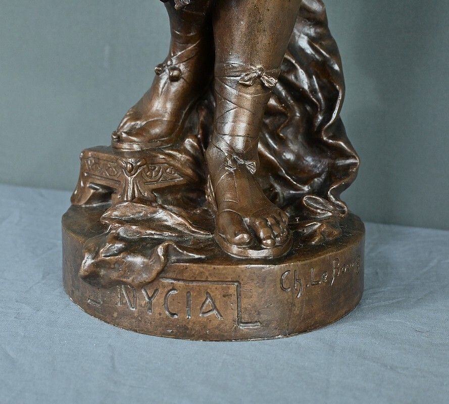 photo for sale Important Bronze “Nycia” By Ch. Le Bourg – 2nd Part Of The 19th Century