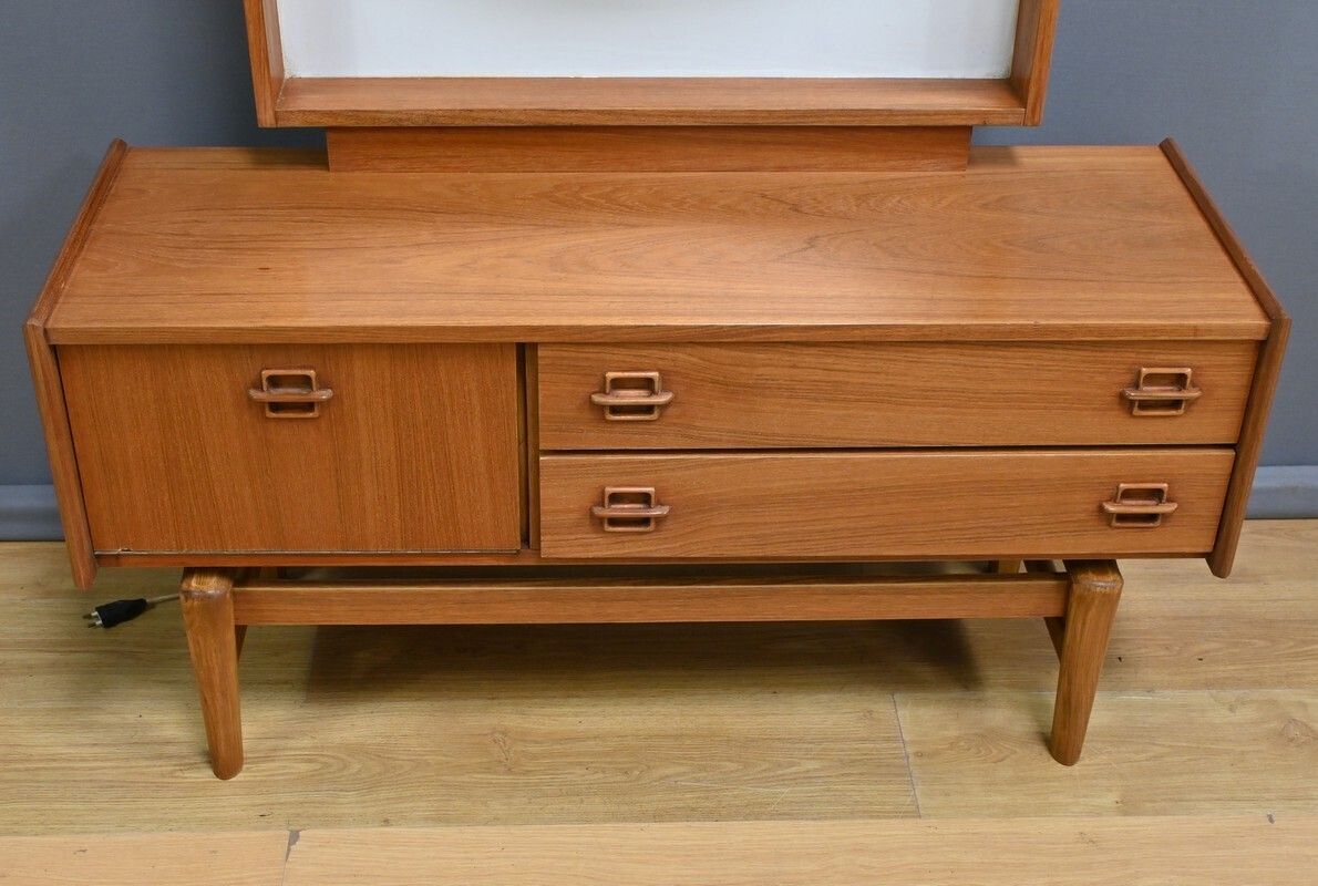 Scandinavian Teak Dressing Table – 1960 photo vintage