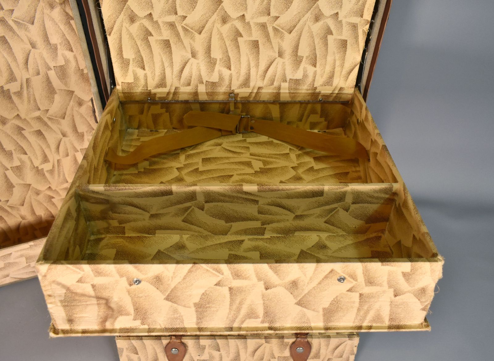 photo buy French Antique Steamer Trunk Suitcase