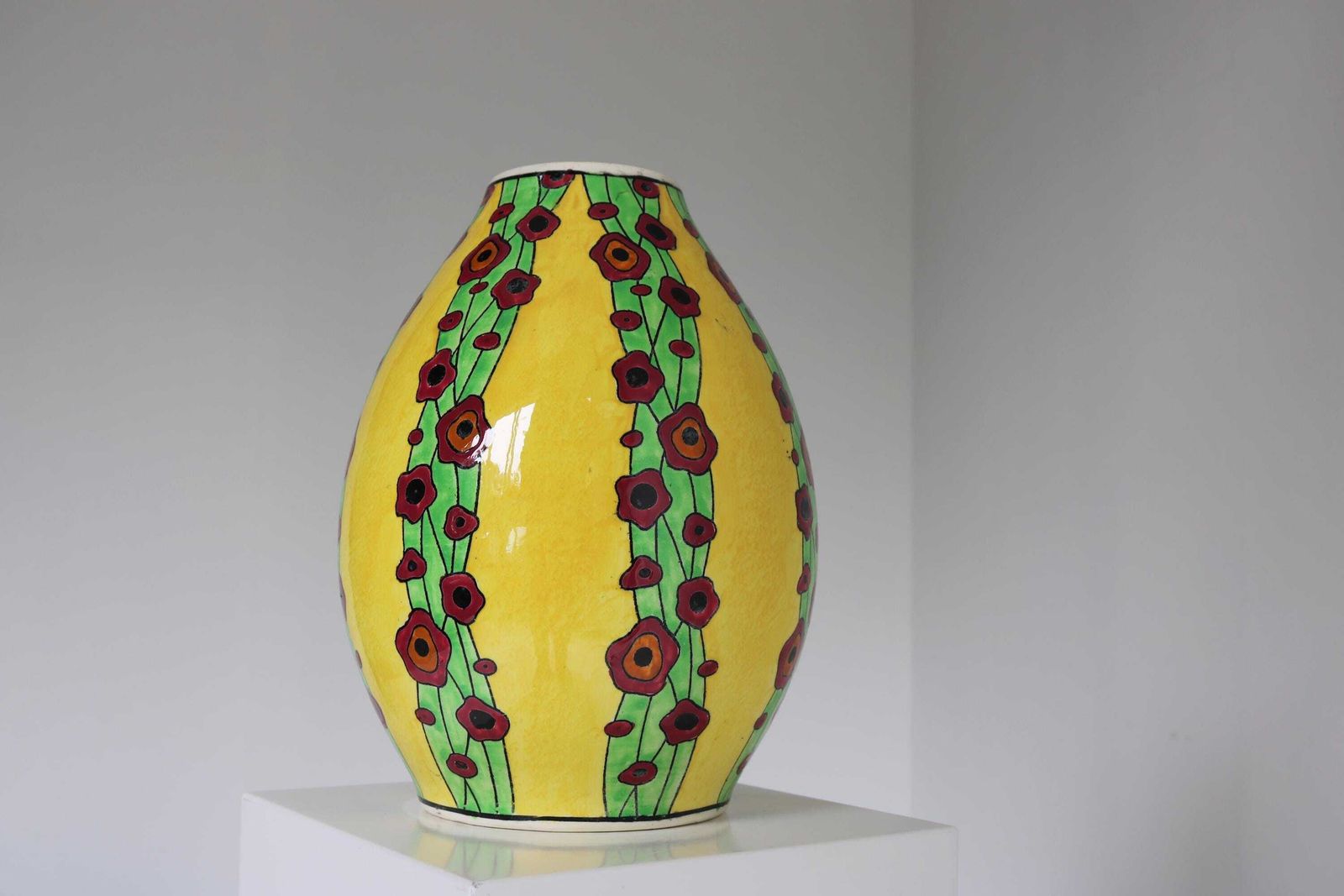 Art Deco Vase By Charles Catteau For Boch Freres Keramis Model ''Olga D.788'' , Belgium Ca. 1925 1930 photo 562.0