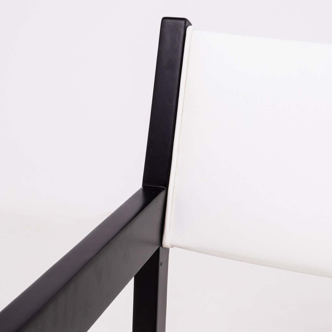 photo for sale Hans Wegner Midcentury Dining Chairs For Getama In White, Set Of Six