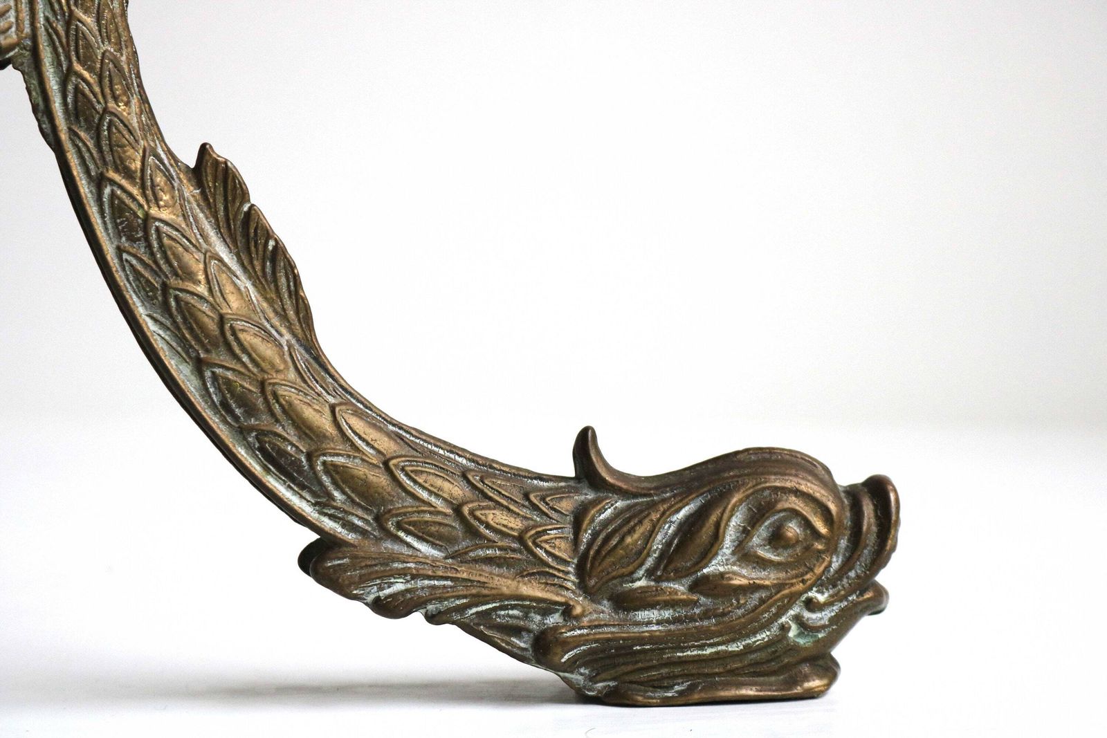 photo furniture Ornate Brass & Barley Twisted Wood Italian Coat Hat Rack Hall Tree Floor Stand Hollywood Regency Vintage Fish Base Bedroom Furniture 1950s