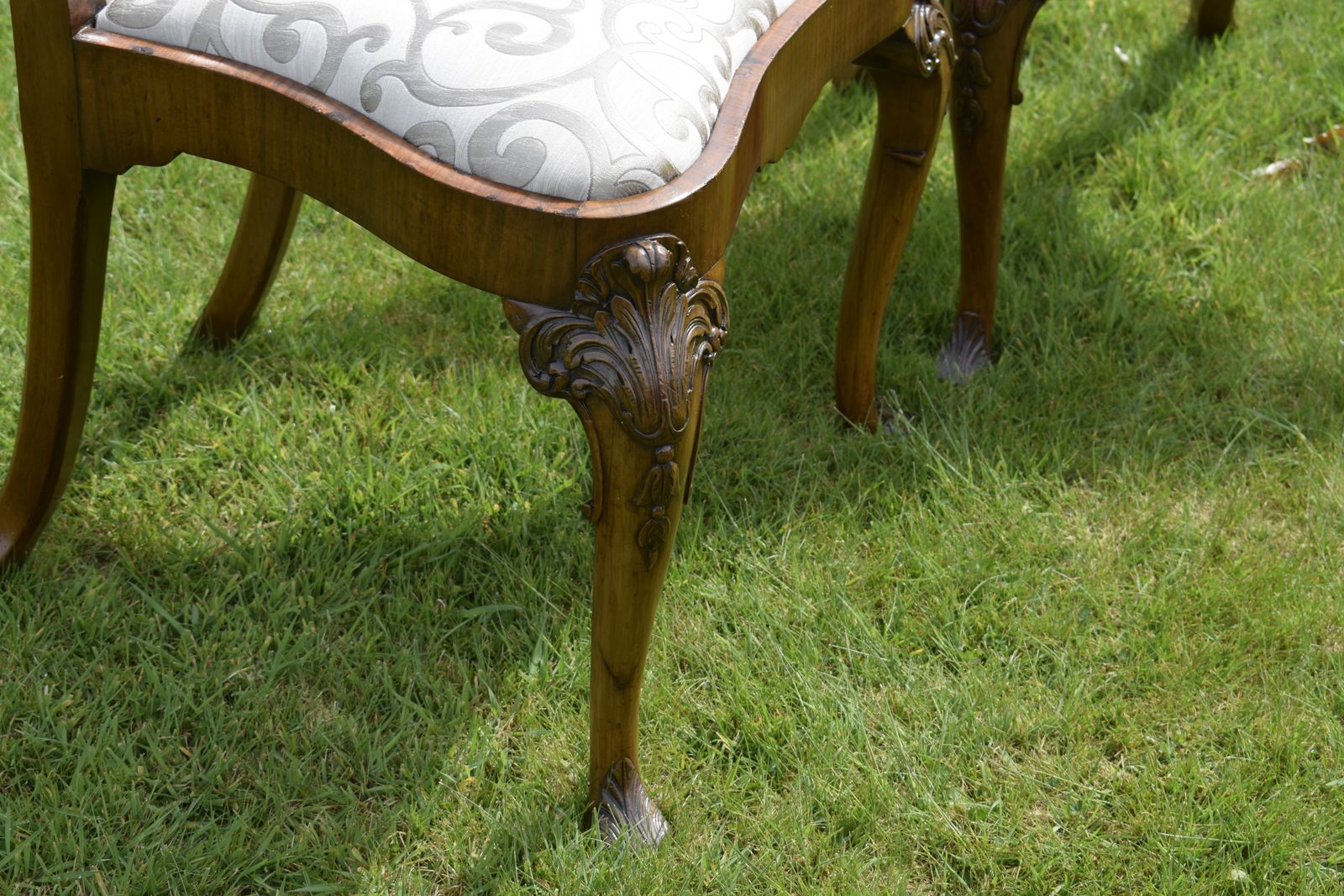 Pair Of Quality Walnut Chairs, 1800s photo vinterior