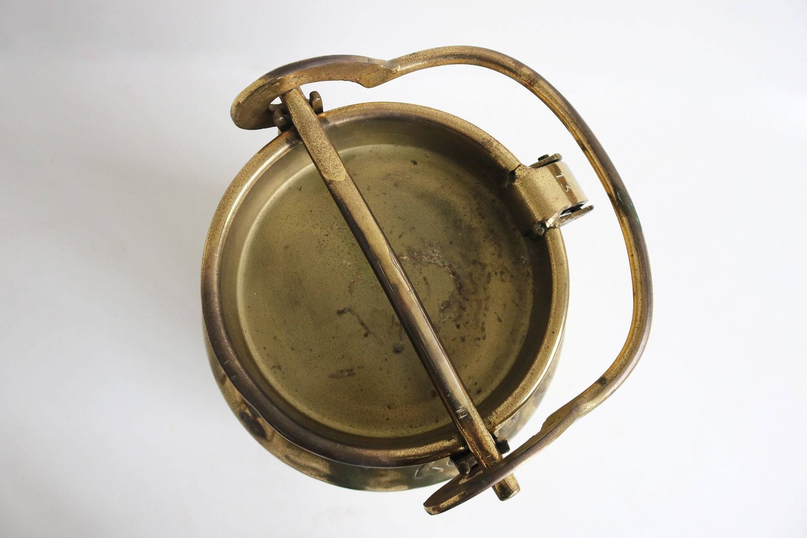 Antique Milk Jar Umbrella Stand Holder Copper 1900s Country Style Authentic Can Farm Late 19th Century Milk Container photo vintage