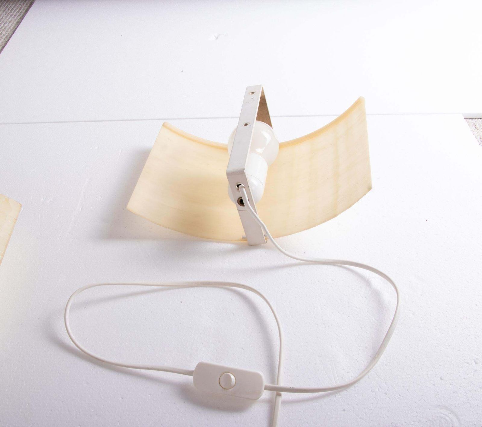 Mid Century Minimalist Honeycomb Fiberglass Wall Sconce, Set Of 2 photo Lighting
