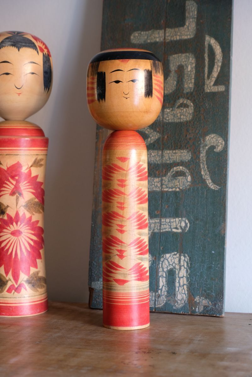 Japanese Kokeshi Doll With Artist Signature photo vintage