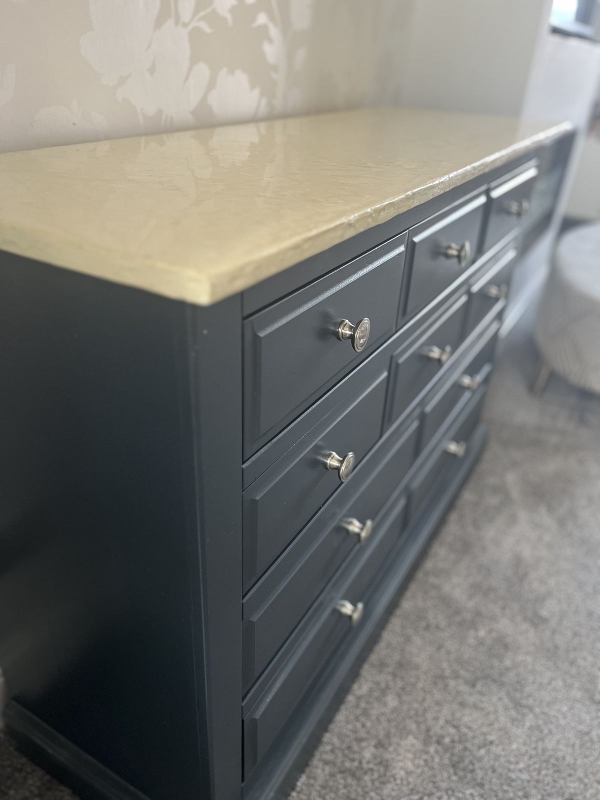 Upcycled Pine Drawers With Venetian Paint Effect Top photo Furniture