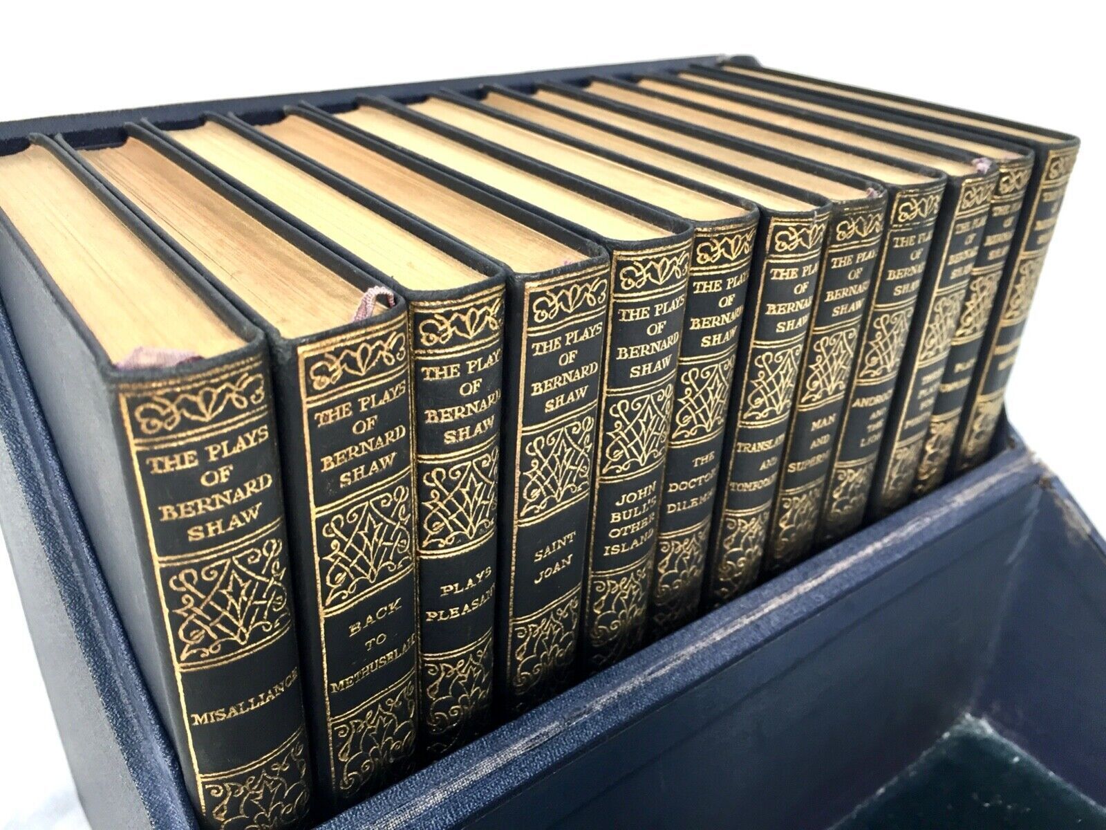 Antique 12 Volume Boxed Set Of The Plays Of Bernard Shaw / London Published 1929 photo 135.0