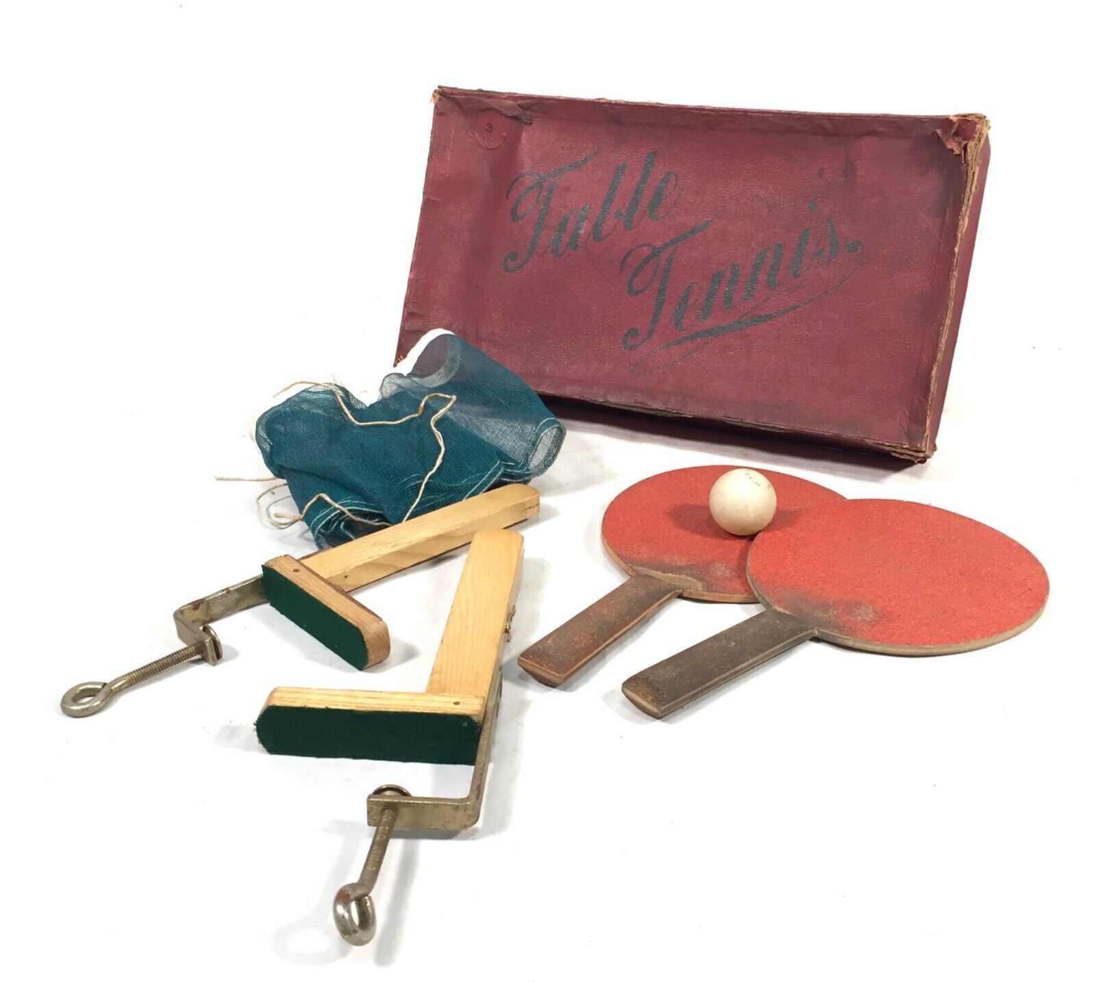 Antique 1901s Tabletop Table Tennis Parlour Game Boxed / Ping Pong photo buy