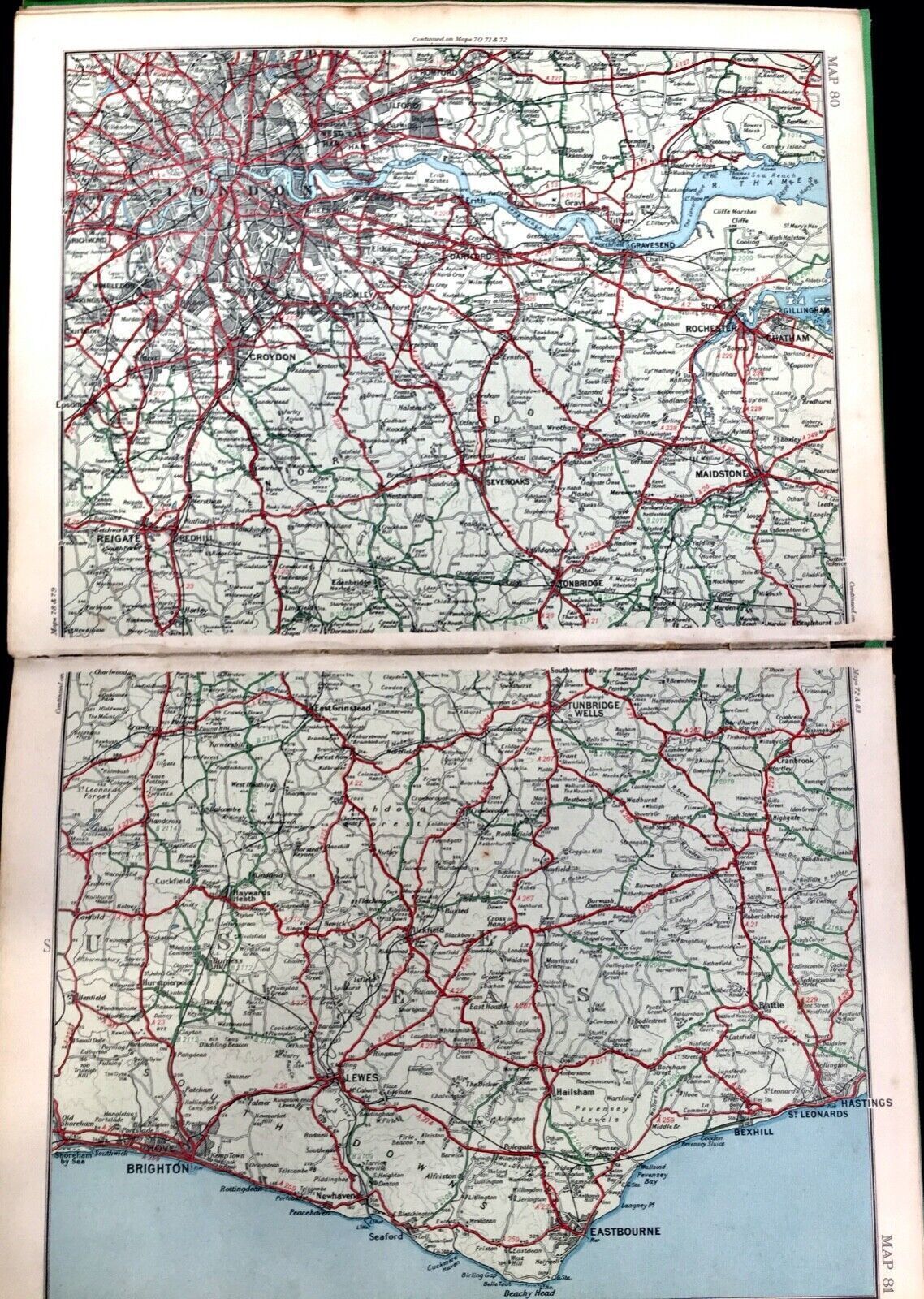 photo furniture Antique 1930s The Practical Motorist's Touring Maps & Gazettee / Boxed