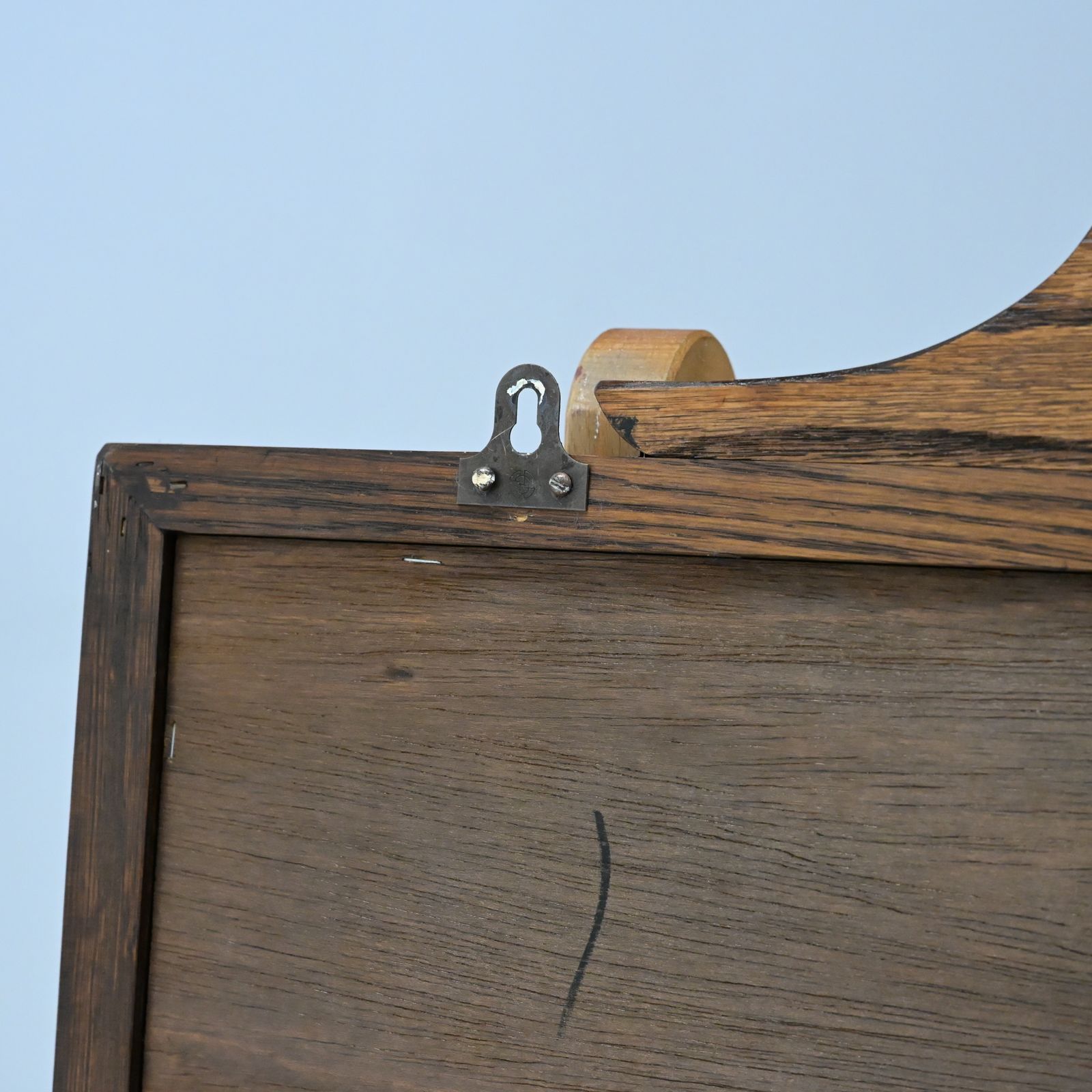 Old Charm Oak Framed Wall Mirror Heavy 69cm X 64cm Tudor Brown Free Delivery photo Home Decor