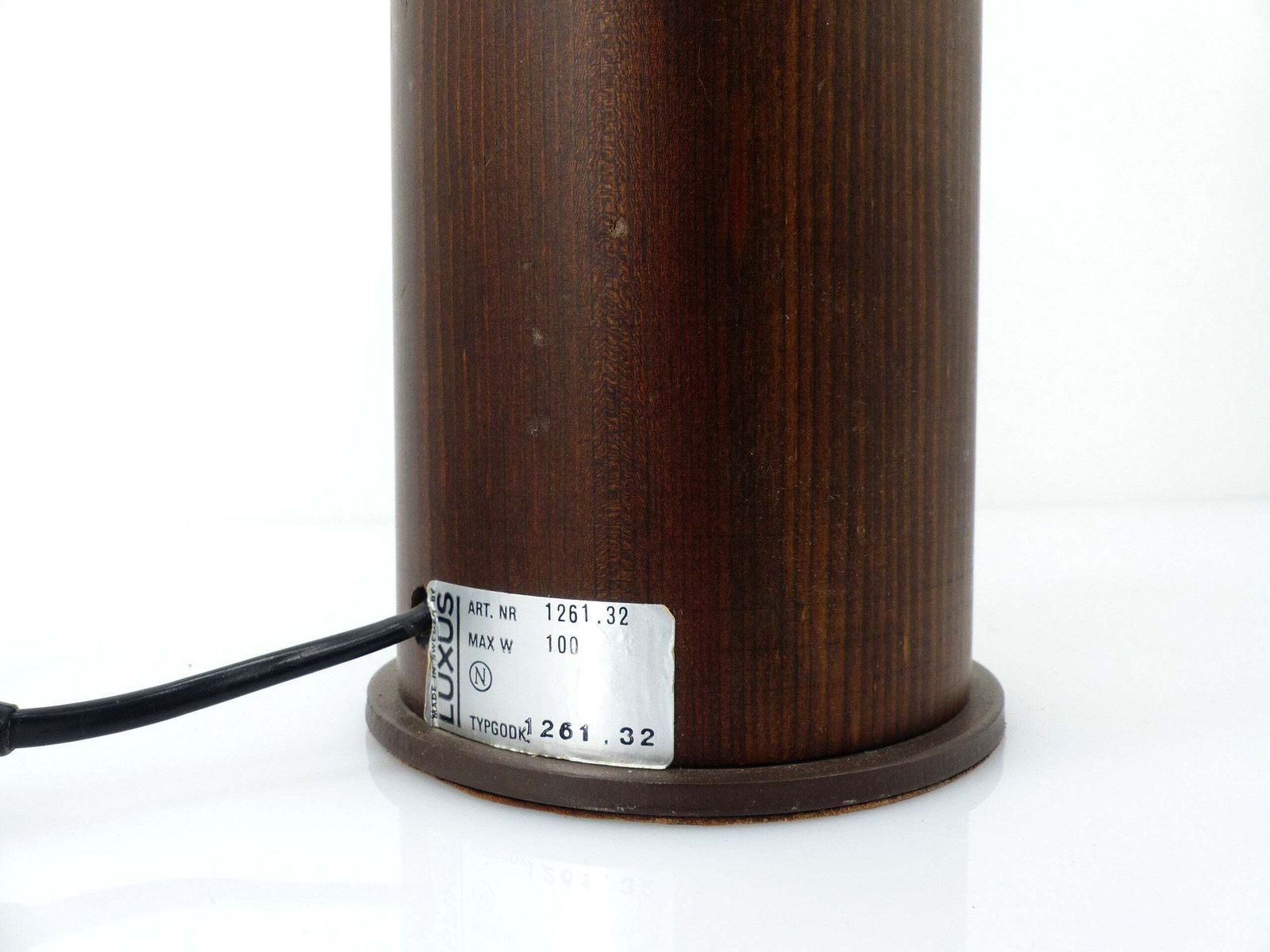 photo for sale Pair Of Scandinavian Pine Table Lamps By Uno Kristiansson For Luxus, Sweden, Circa 1965