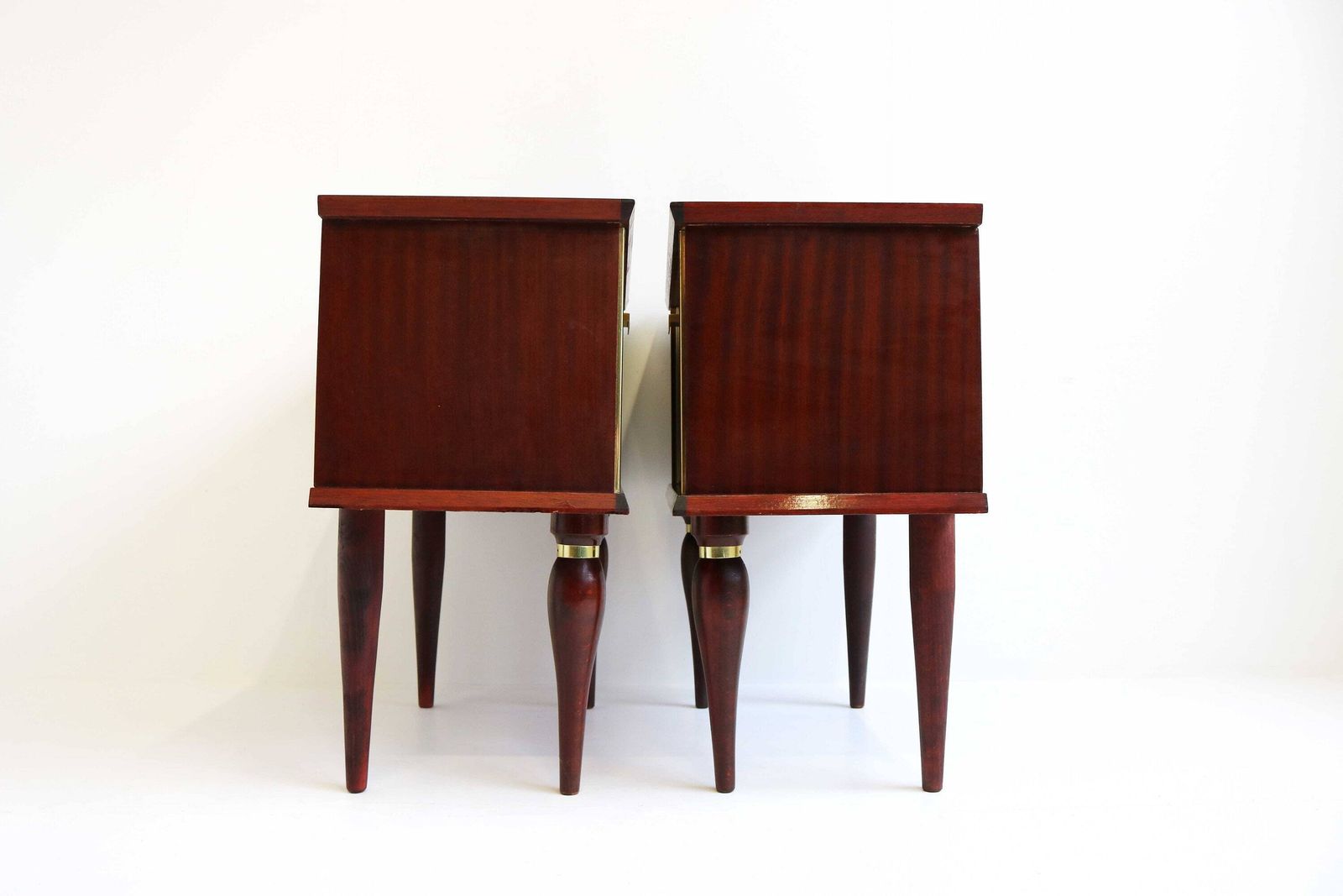Shiny Couple Midcentury Modern Scandinavian 60 Nightstands Bedside Tables Additional Tables Side Tables 1960s End Tables Valve photo buy