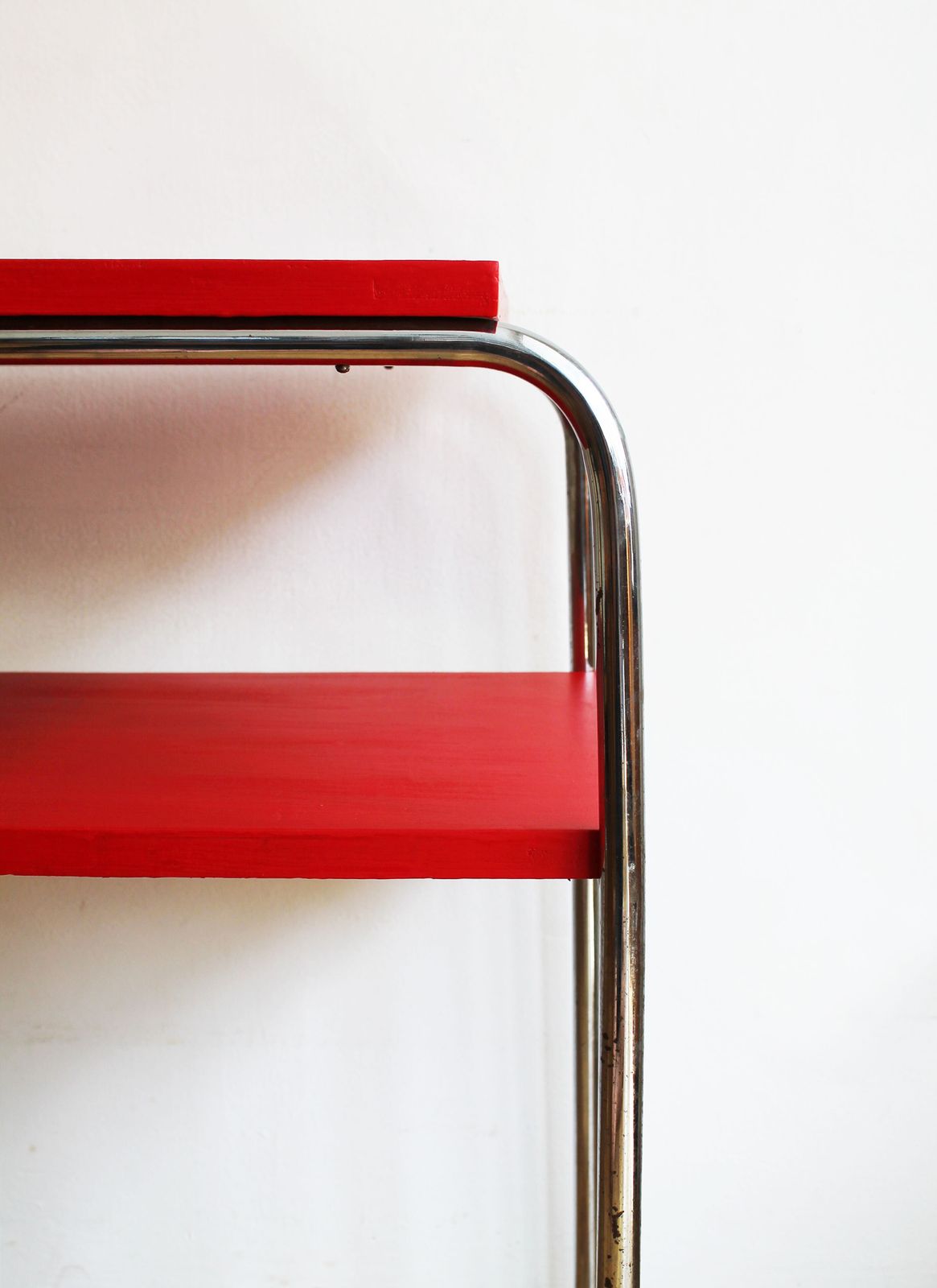 Furniture 1930's Modernist Tubular Side Table Model R 7 By Slezak photo
