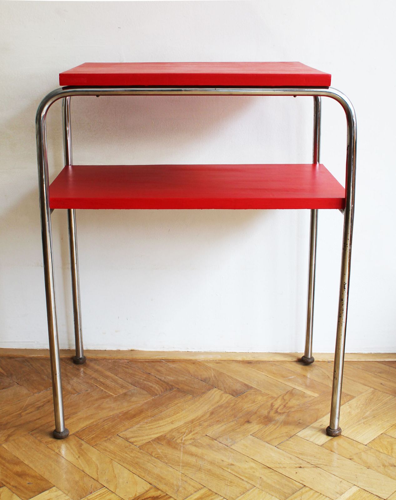 photo vinterior 1930's Modernist Tubular Side Table Model R 7 By Slezak