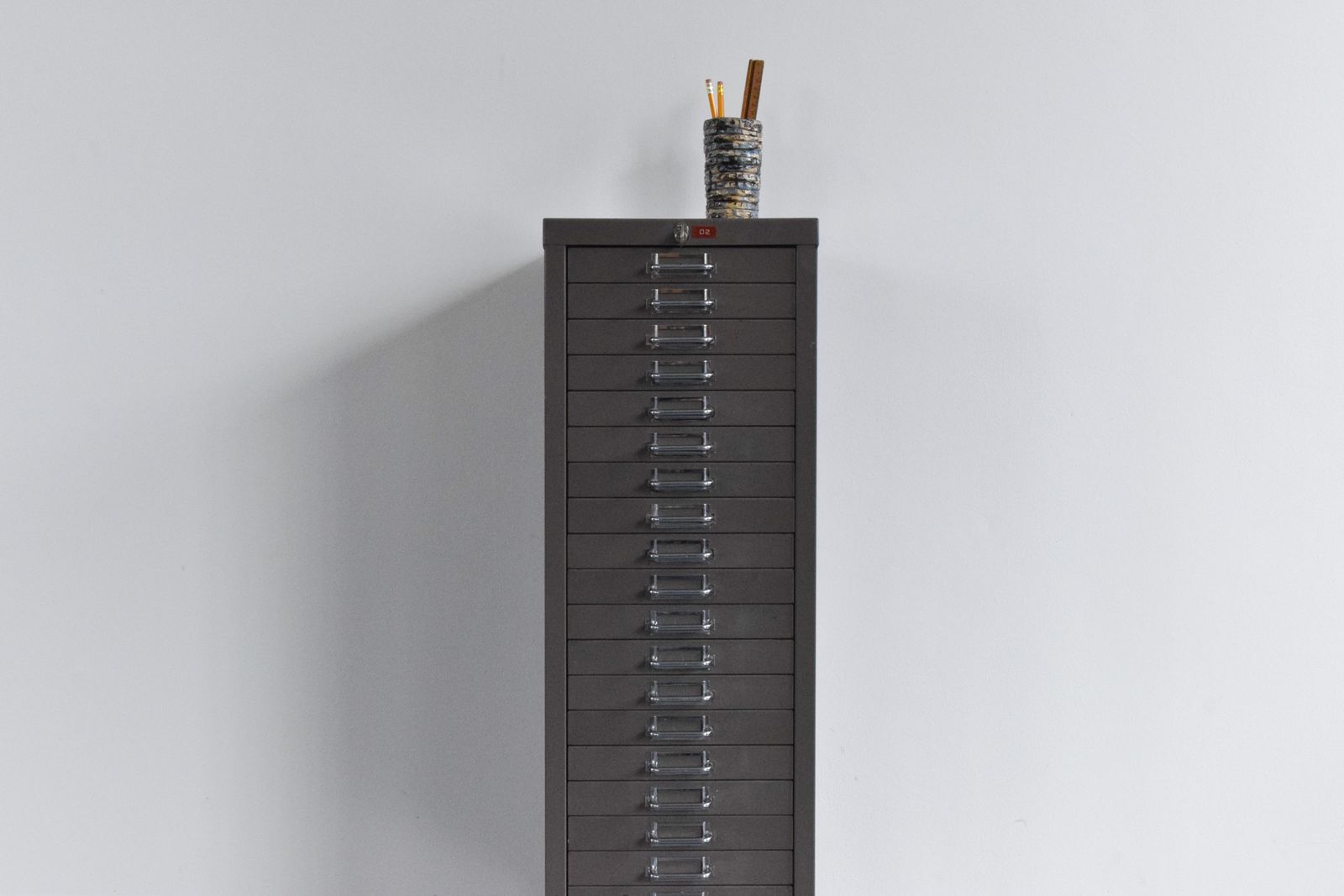 Industrial Grey 21 Drawer Metal Filing Cabinet By Stor