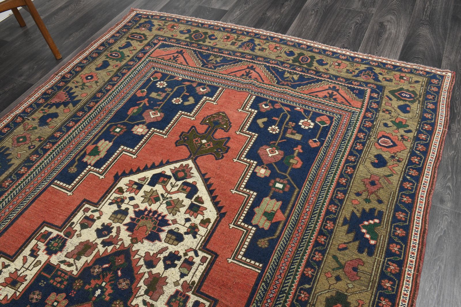 6x11, High Quality Vintage Wide Runner, Turkish Rug, Wool, Handmade, Dining Room Decor, Living Room Carpet photo furniture