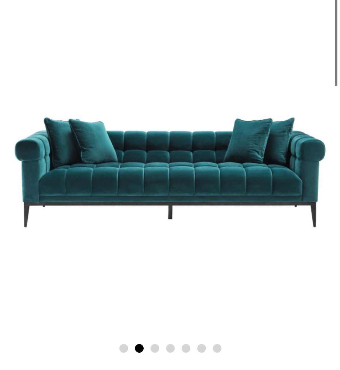 Eichholtz Aurelio Sofa Seater In Sea Green Velvet photo furniture