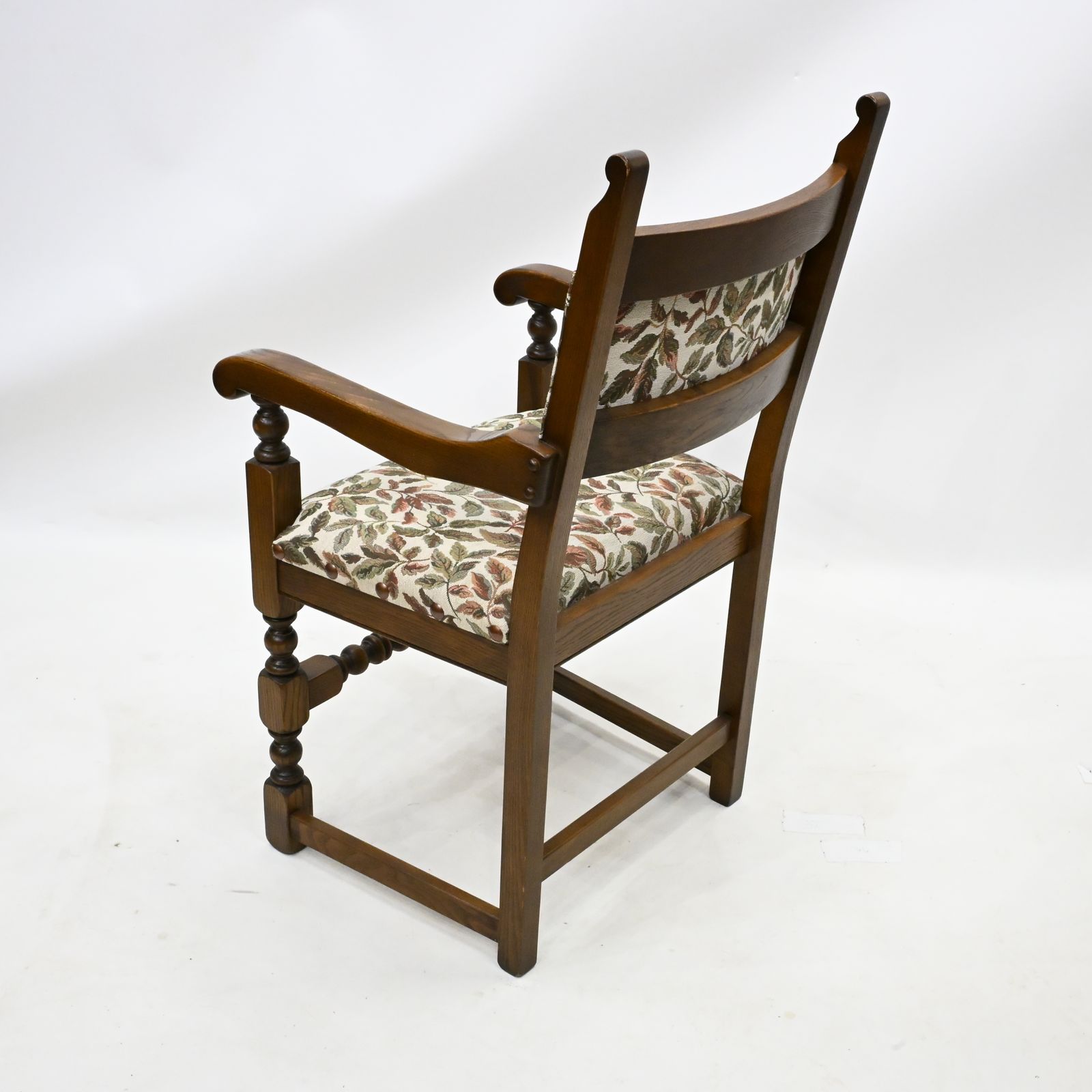 Furniture 6 Old Charm Dining Chairs Light Oak Studded Upholstery 2 Carver Free Uk Delivery photo