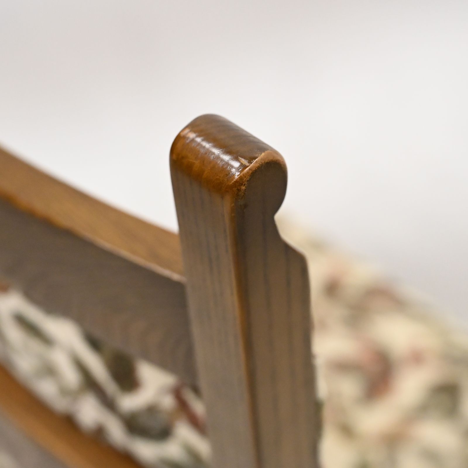 photo buy 6 Old Charm Dining Chairs Light Oak Studded Upholstery 2 Carver Free Uk Delivery