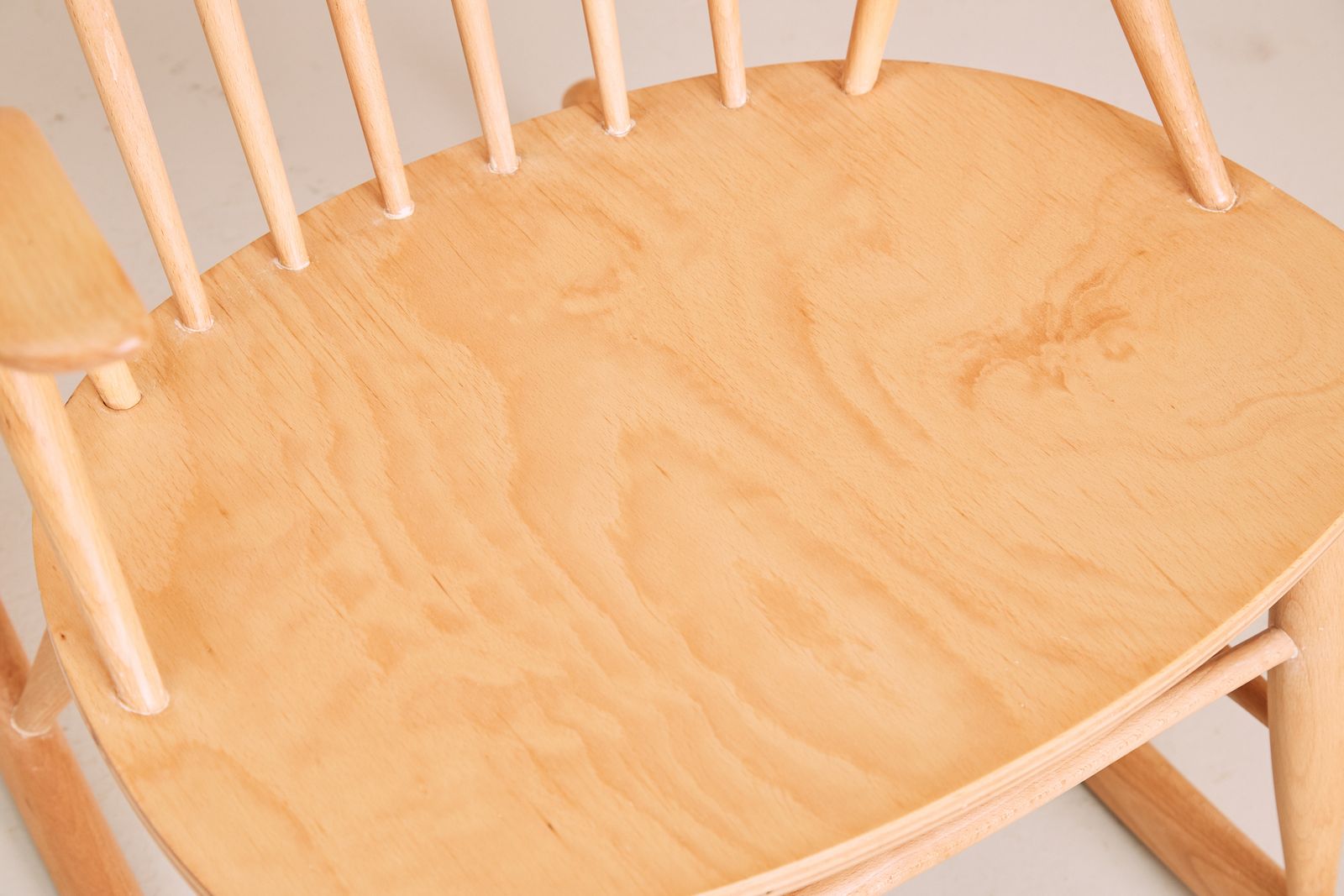 photo for sale Vintage Illum Wikkelsø Iw3 Gyngestol No. 3 Rocking Chair For Niels Eilersen   Mid Century Danish