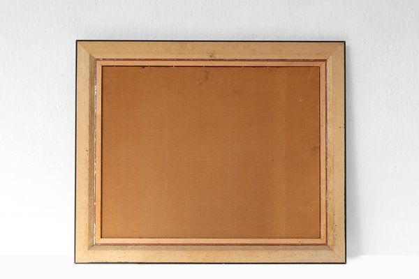 Art Frank Bogaert, Hay Landscape, 1950s, Oil On Board, Framed photo