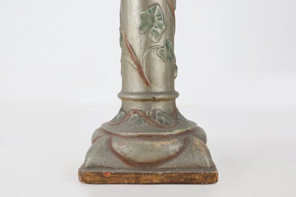 Art Nouveau Console Or Pied De Stall In Glazed Plaster, 1920s photo vinterior