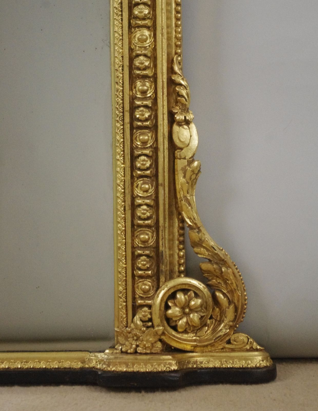 Victorian Gilt Arch Top Overmantle Mirror photo vinterior