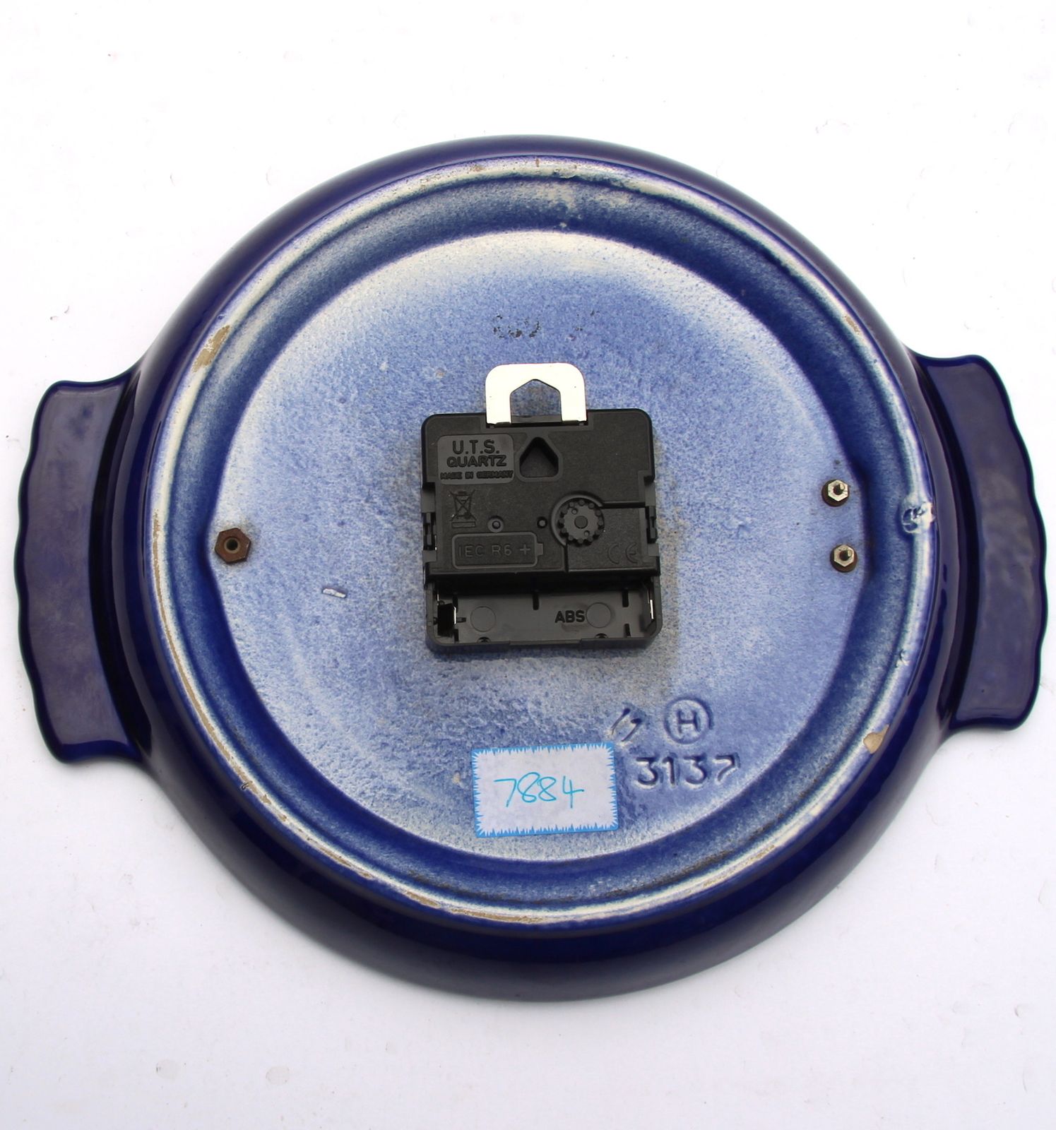 1970s West German Ceramic Vintage Factory Wall Clock. Fully Guaranteed photo vintage