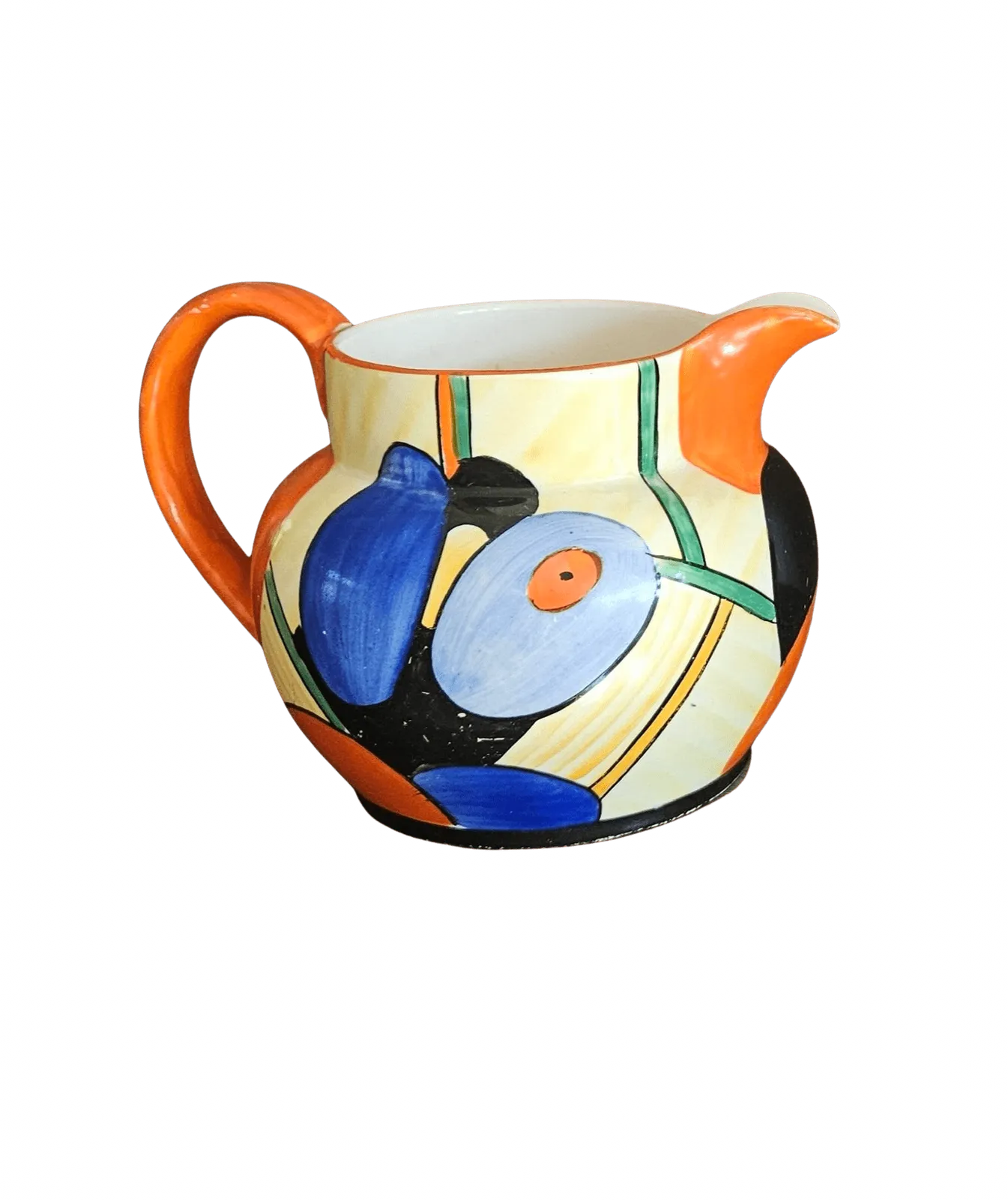Crown Devon Art Deco Hand Painted Geometric Jug photo furniture