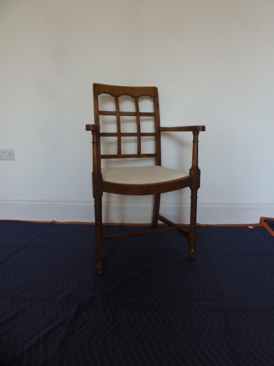 Three Heals Tilden Carver Chairs 1930s, Oak