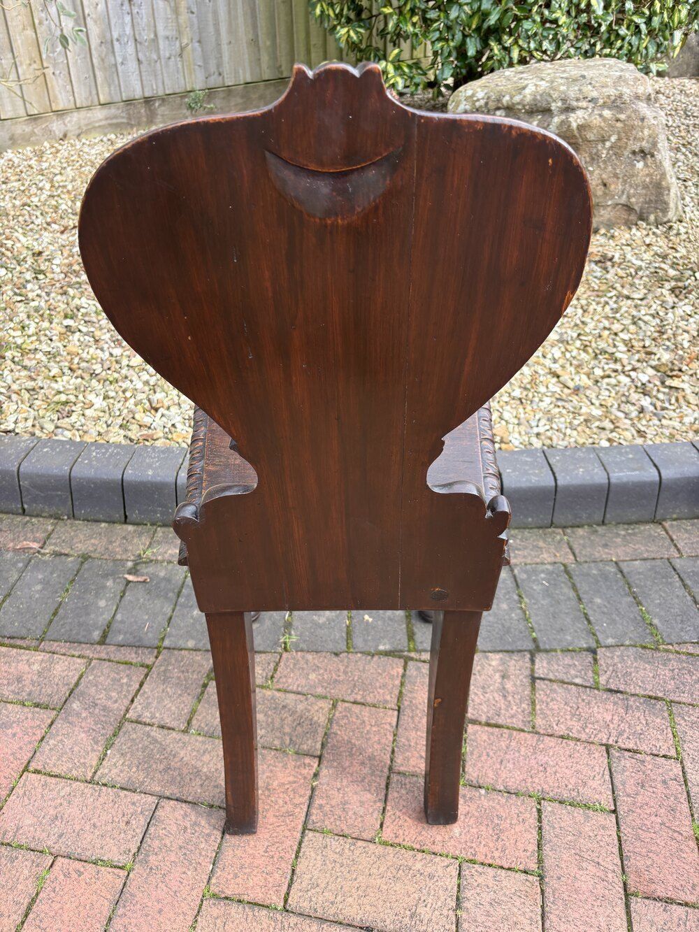 Victorian Oak Hall Chair, 1800s photo 365.0