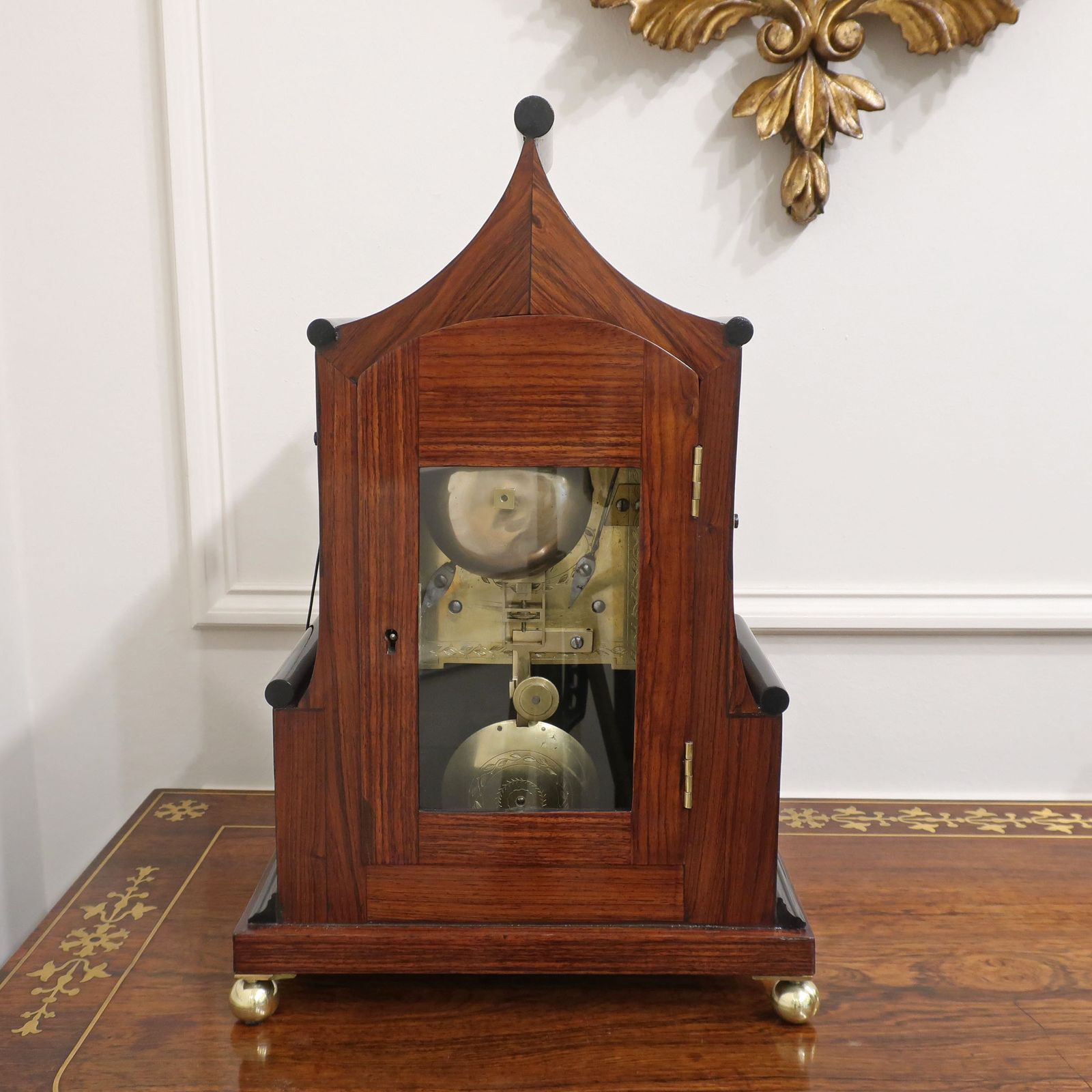 3395.0 Georgian Kingwood Bracket Clock By William Turner Of London photo