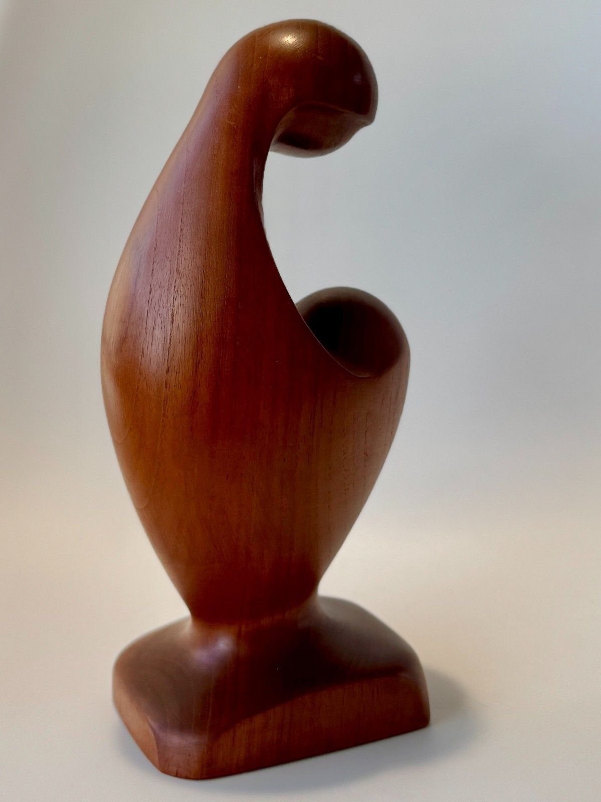 photo for sale Mid Century Danish Teak Sculpture Simon Randers Mobilfabrik "Mother & Child"