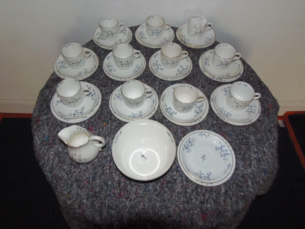 Porcelain Tea Set ., 1800s, Antique photo vinterior