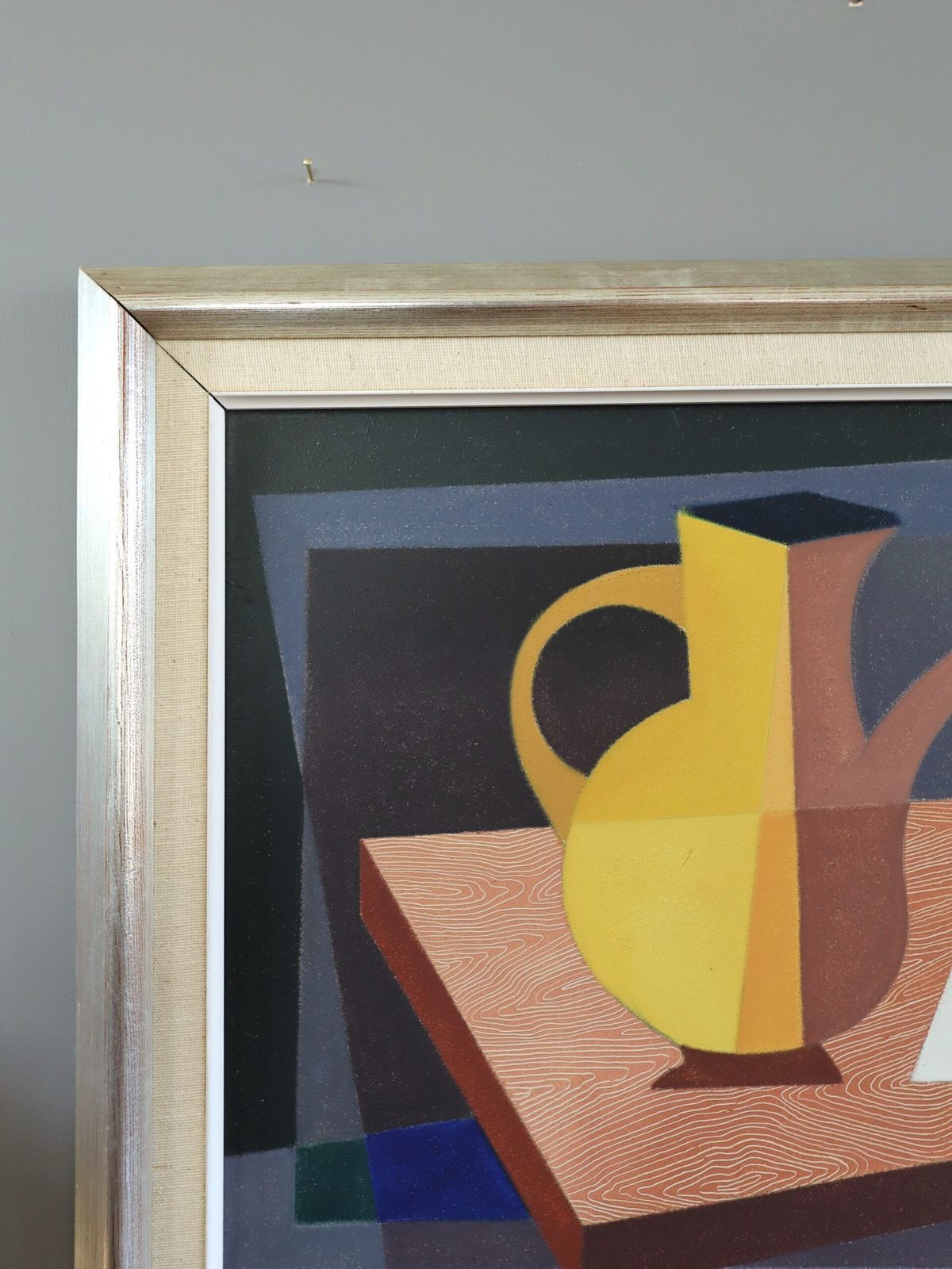 Cubist Citrus Oil Painting, 1960s photo vinterior