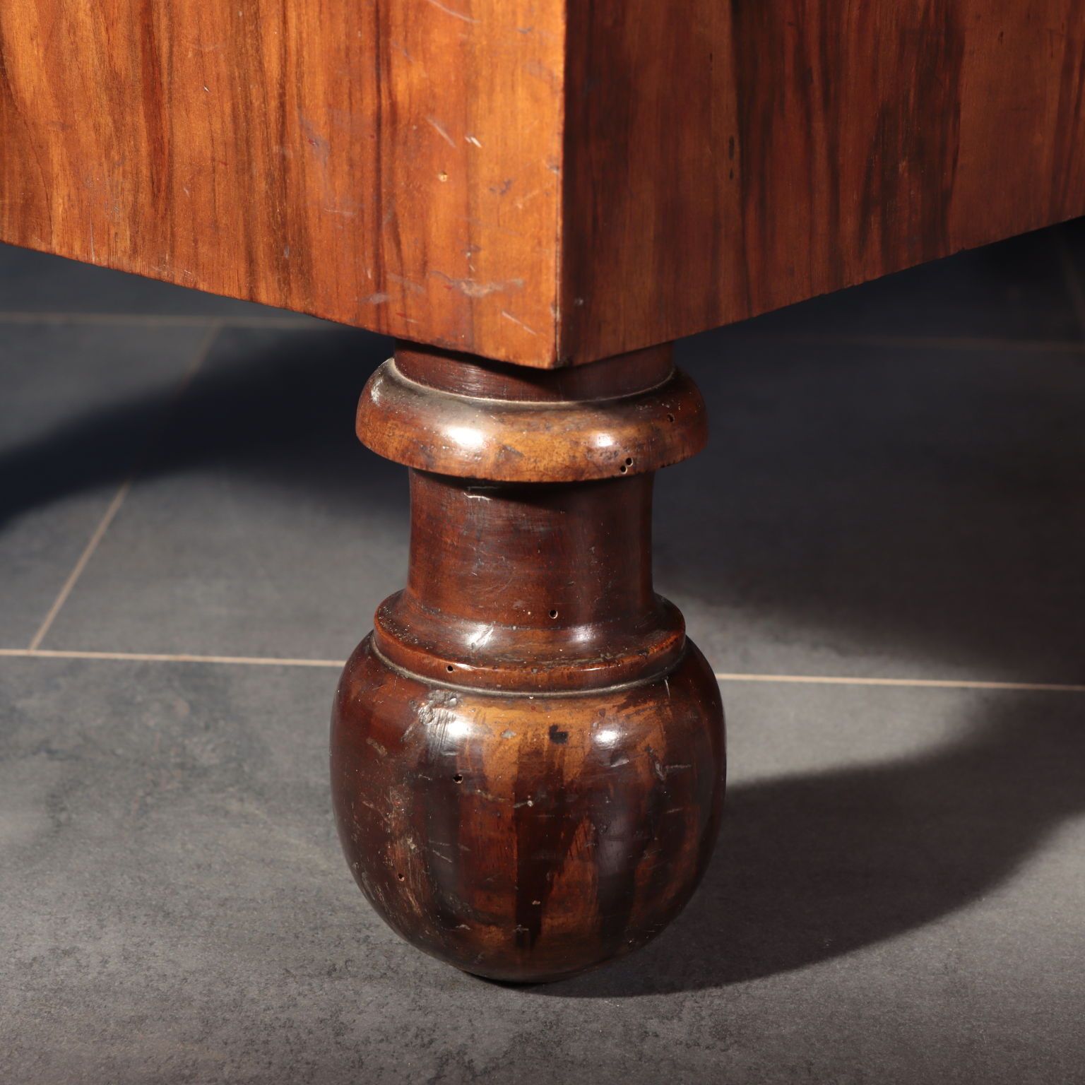 Antique Empire Secrétaire Bottega Maggiolini Walnut Italy XIX Century photo vintage