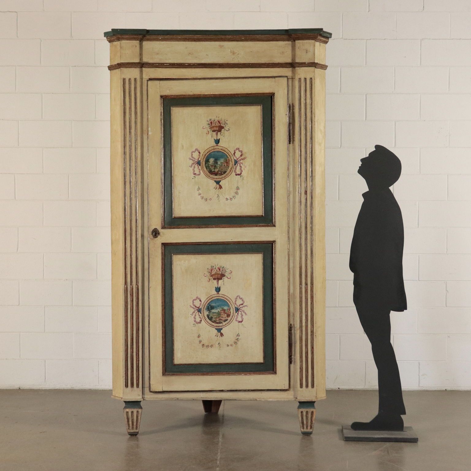 Pair Of Antique Corner Cabinets Poplar Piacenza Italy 18th Century photo furniture