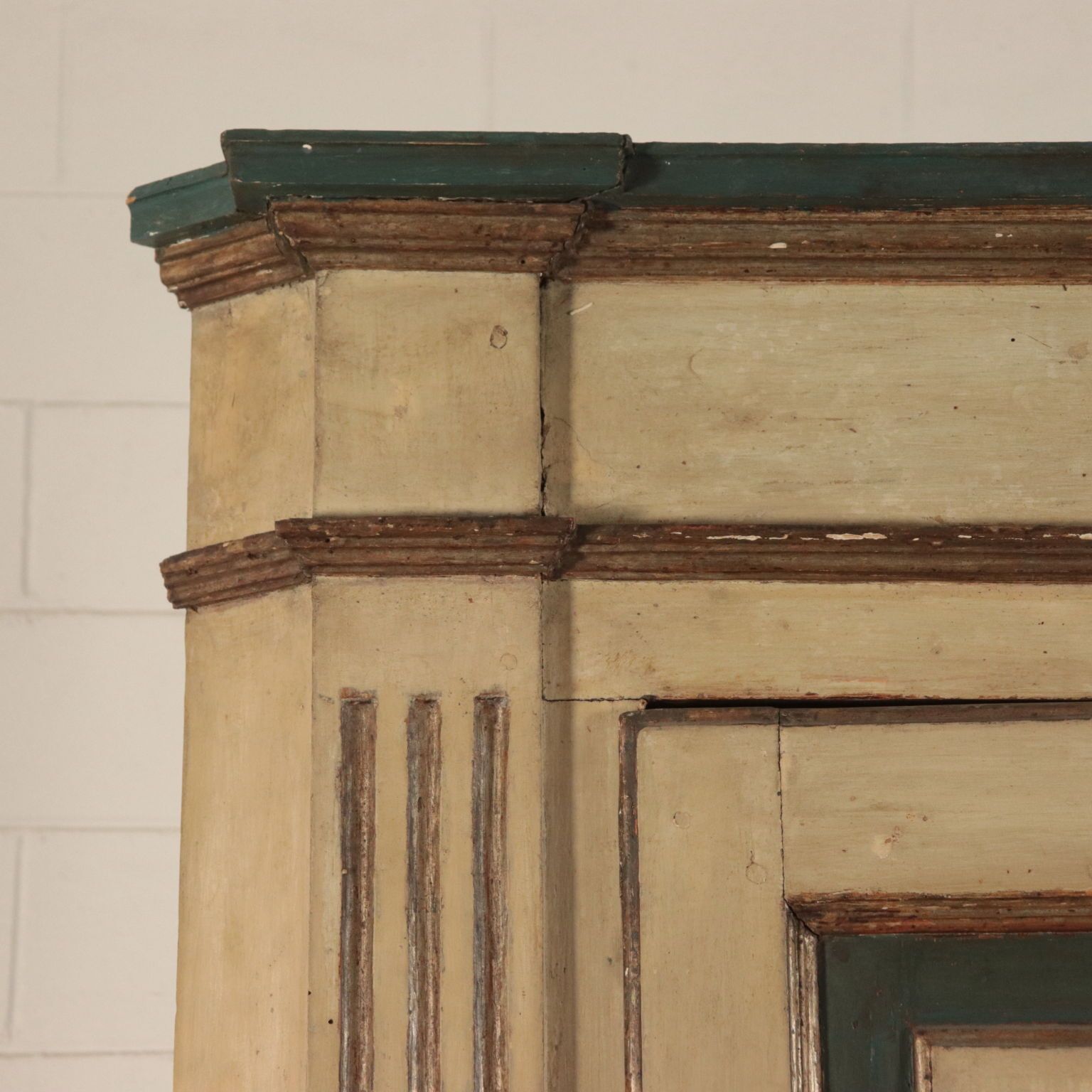 Pair Of Antique Corner Cabinets Poplar Piacenza Italy 18th Century photo buy