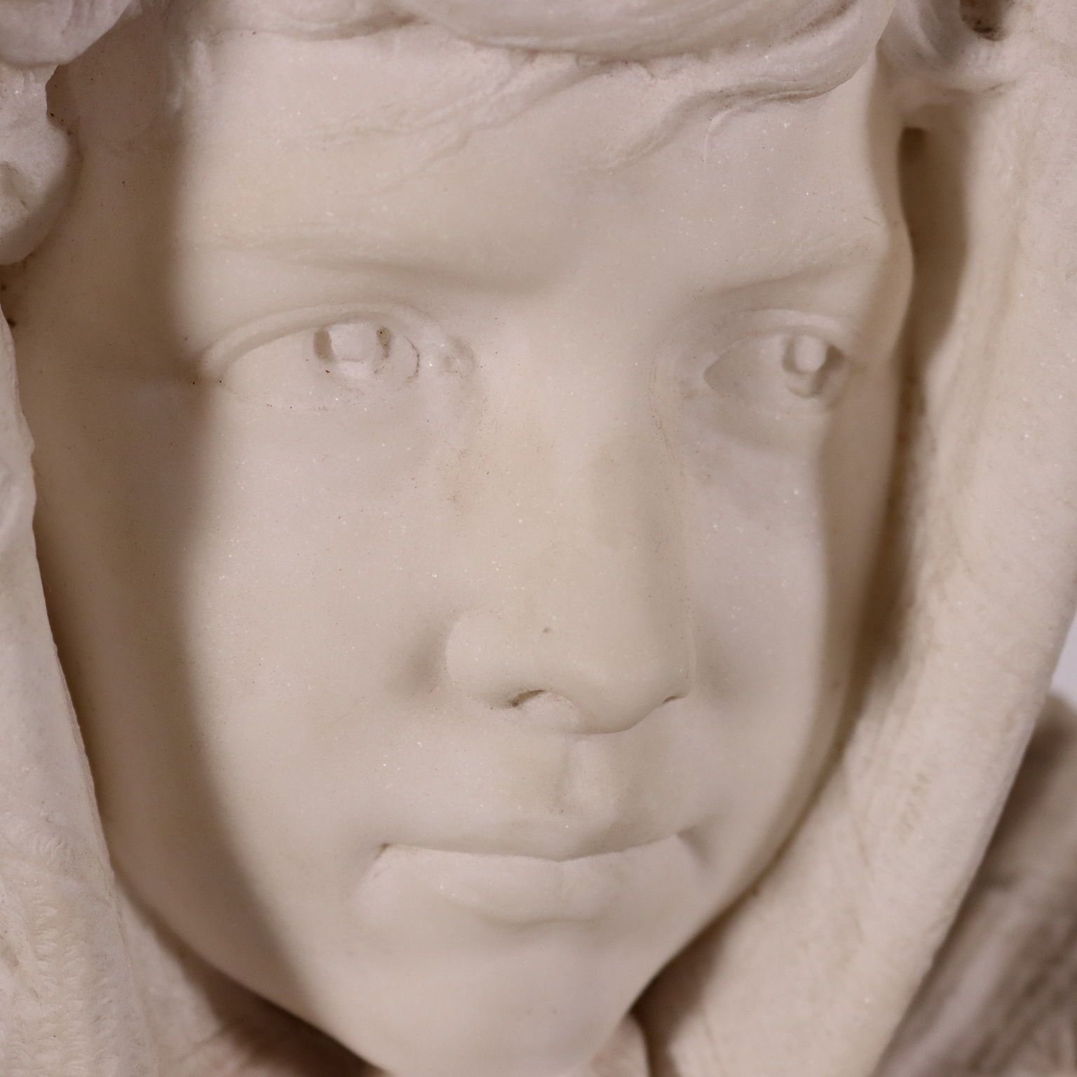 Portrait Of A Young Girl Marble Florence Tuscany 1894 photo Art
