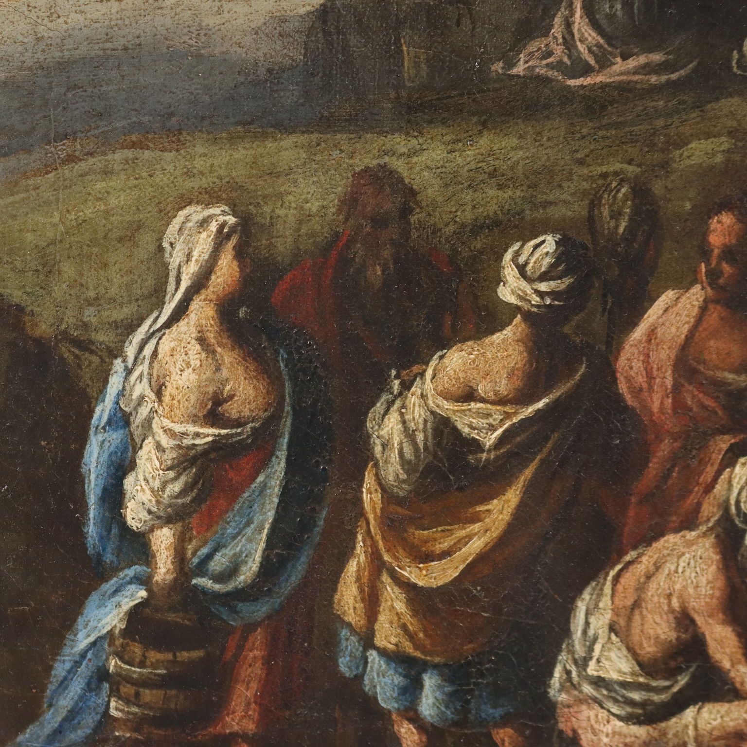 Antique Painting Religious Subject Moses XVII XVIII Century photo 3960.0
