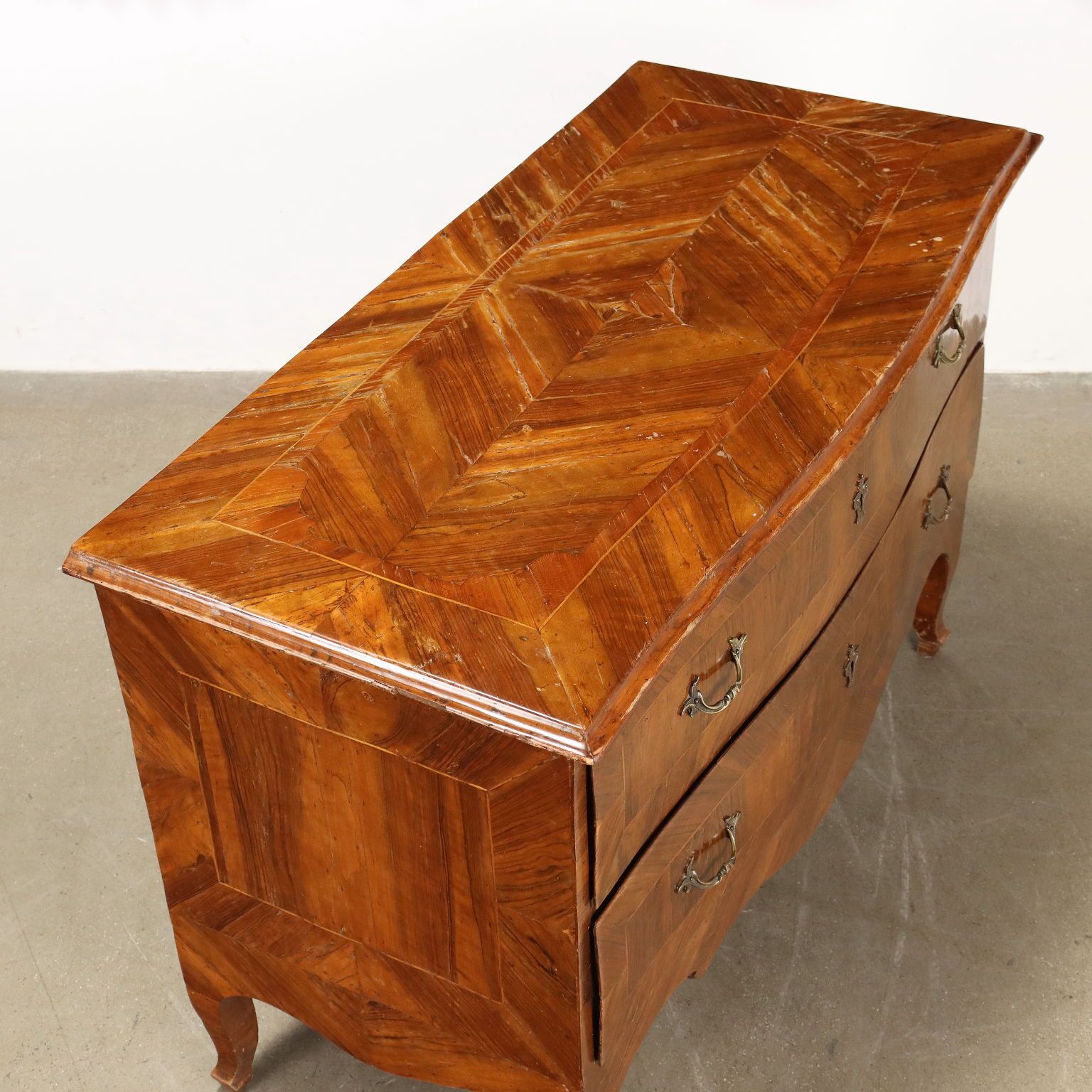 photo furniture Antique Baroque Chest Of Drawers Walnut Italy XVIII Century