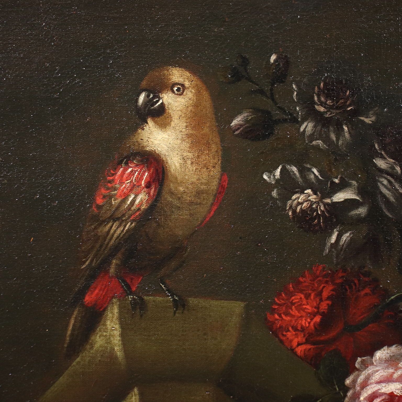 Antique Painting Still Life Oil On Canvas Italy XVII XVIII Century photo for sale